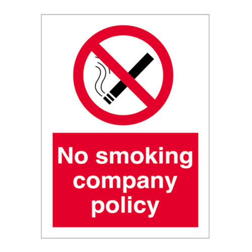 No Smoking Company Policy Sign (10144V)